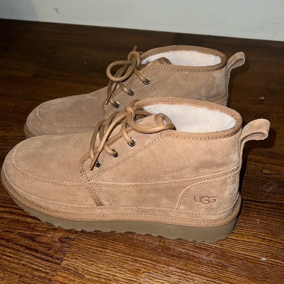 Like New UGG Chesnut Chukka Treadlite Plush Wool Sockliner Boots Mens Size 10 - Picture 6 of 12